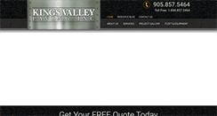 Desktop Screenshot of kingsvalleypaving.com